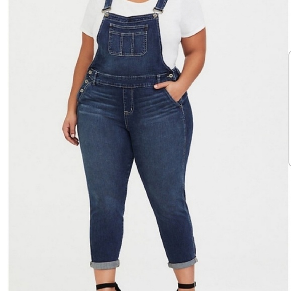 torrid Denim - Torrid size 20 dark denim overalls NWT
